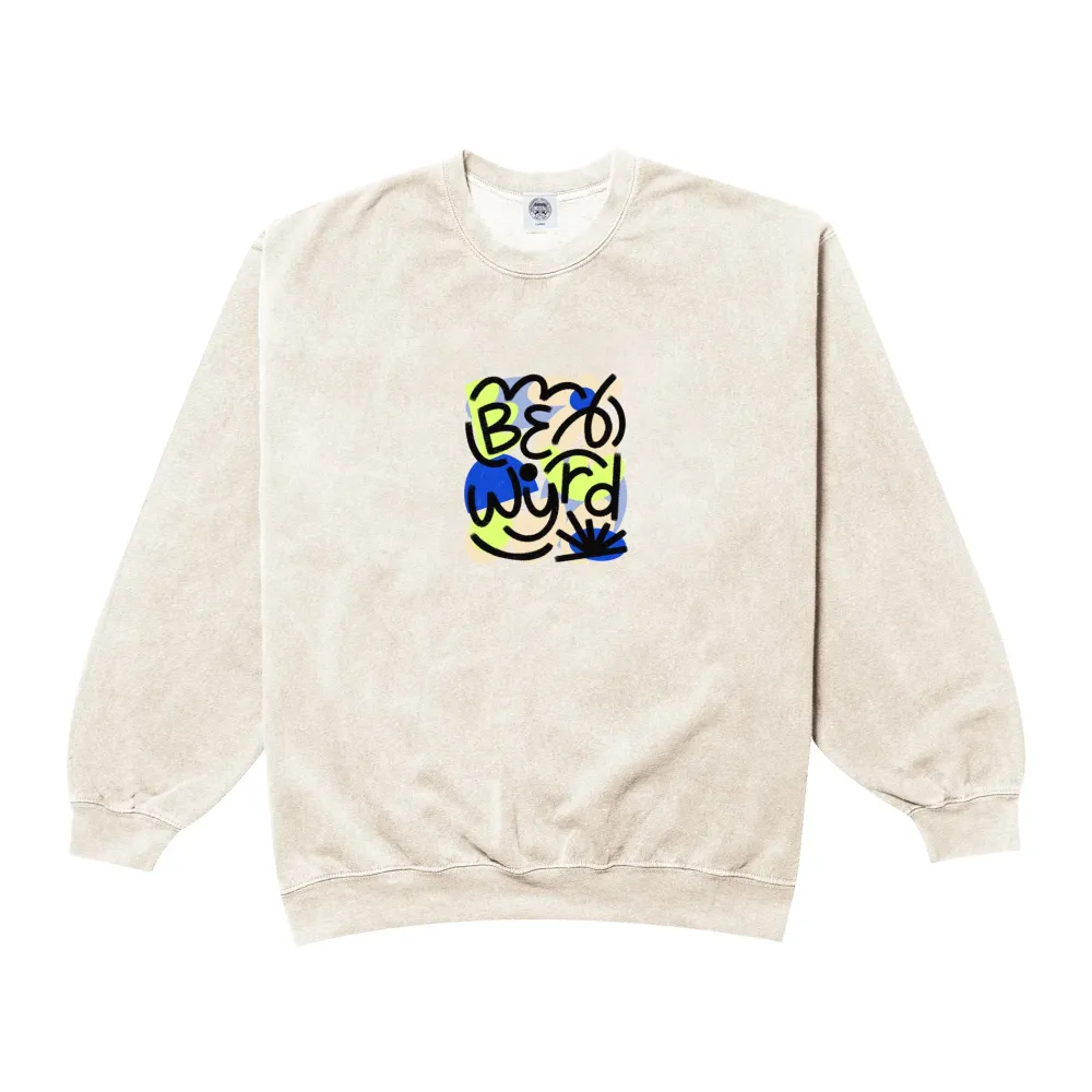 C.D x UN:IK 'Be Wyrd' Washed Sweater - Ecru