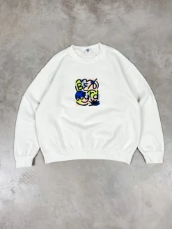 C.D x UN:IK 'Be Wyrd' Washed Sweater - Ecru