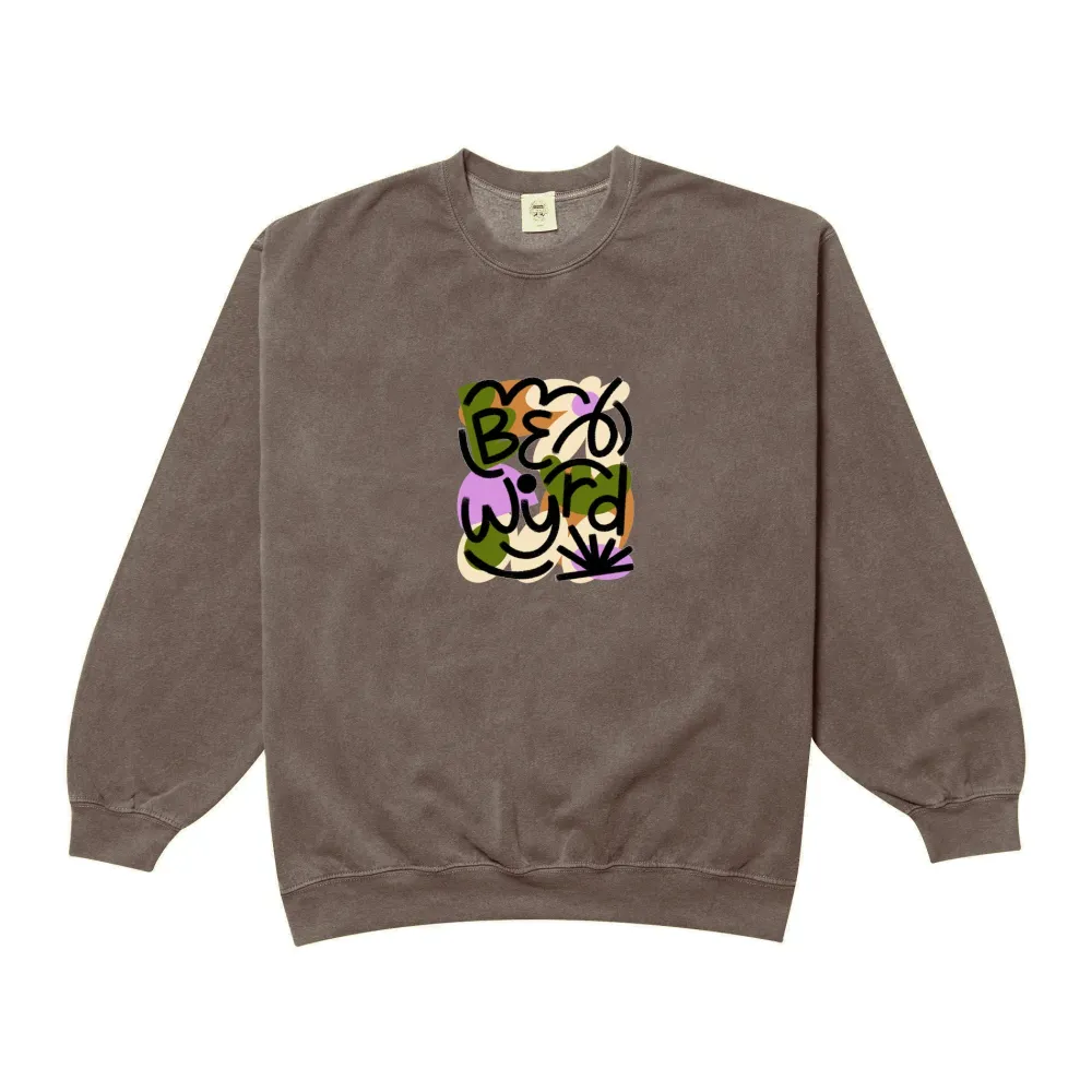 C.D x UN:IK 'Be Wyrd' Washed Sweater - Chocolate