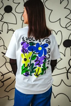 C.D x UN:IK 'Evolve or Repeat' Tee - White