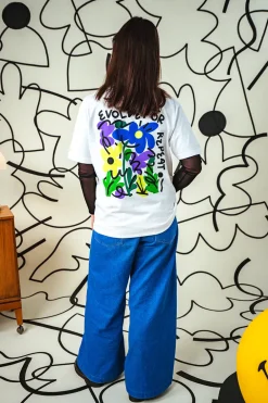 C.D x UN:IK 'Evolve or Repeat' Tee - White