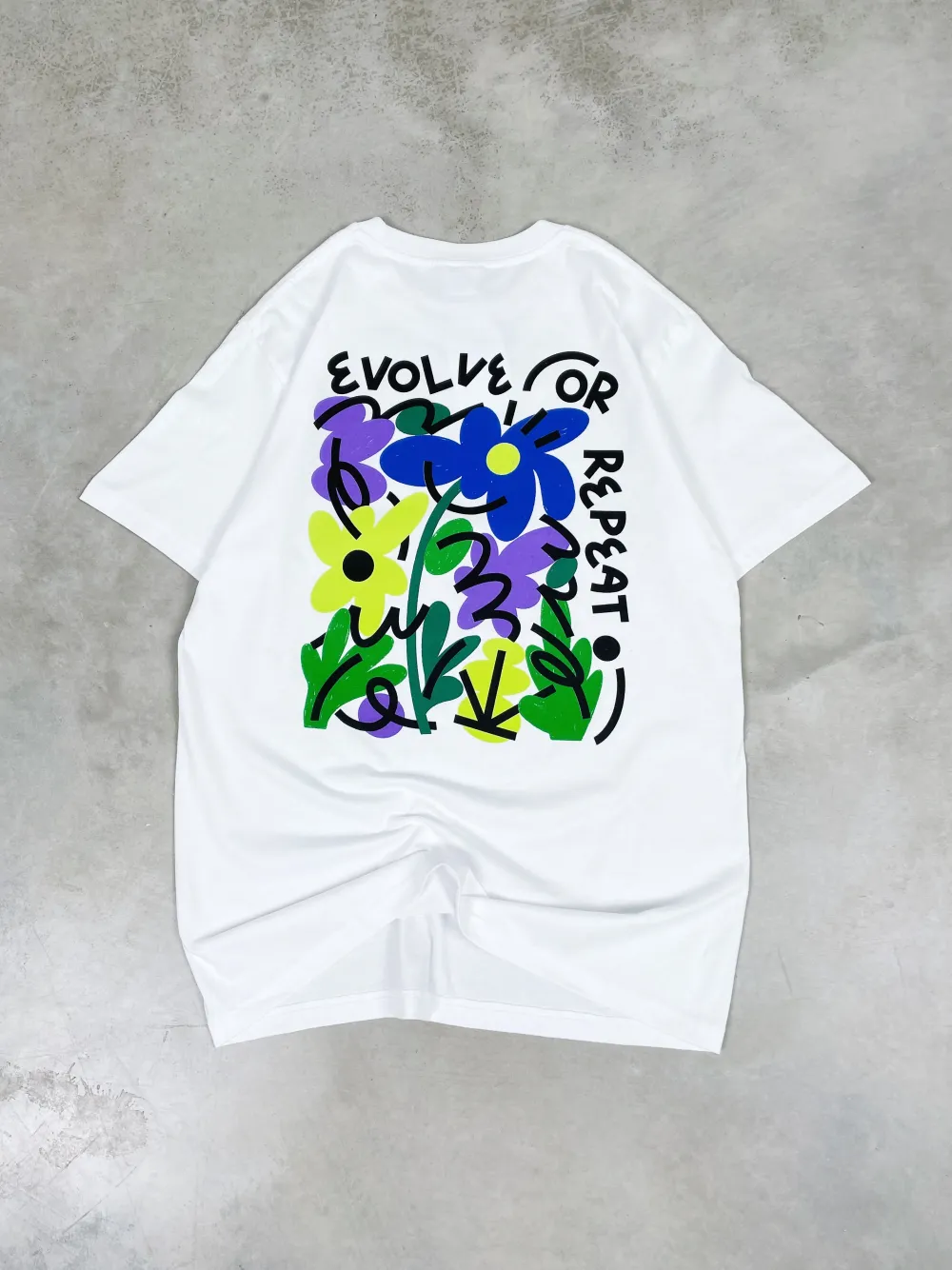 C.D x UN:IK 'Evolve or Repeat' Tee - White