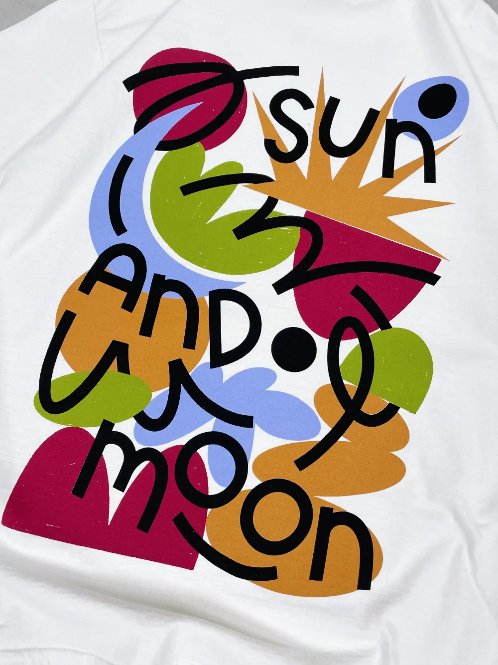 C.D x UN:IK 'Sun and Moon' Washed Tee - Ecru