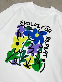 C.D x UN:IK WMNS 'Evolve or Repeat' Longsleeve Tee - White
