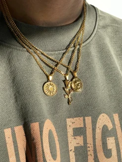 UN:IK Essentials Centurion Pendant Necklace - Silver / Gold
