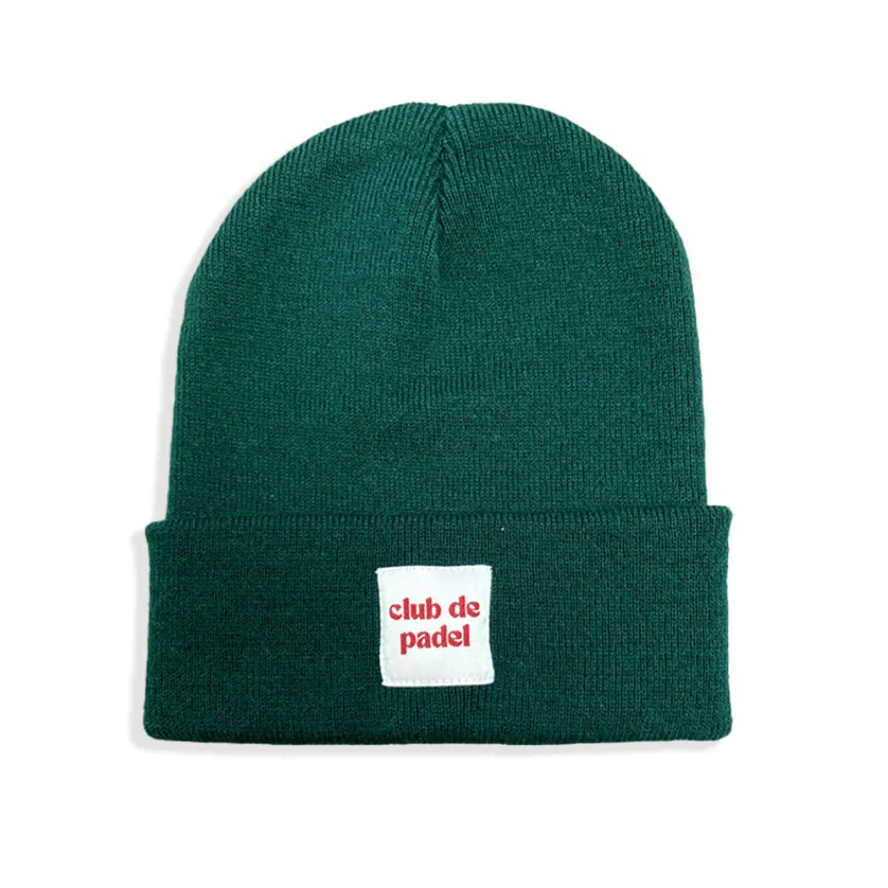Club De Padel Beanie - Green / Grey / Cream / Navy