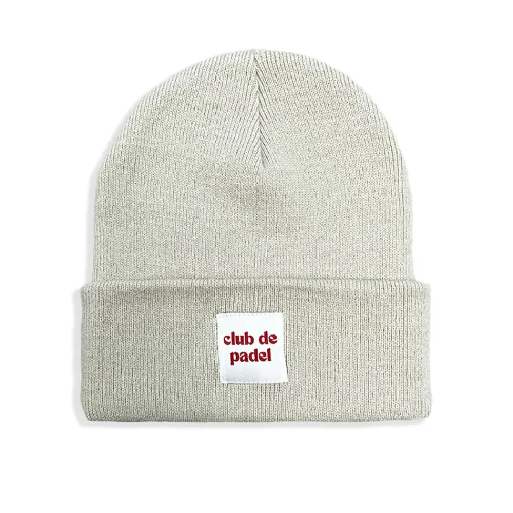 Club De Padel Beanie - Green / Grey / Cream / Navy