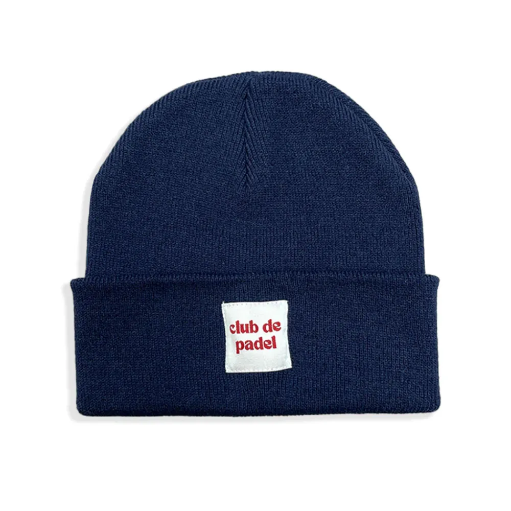 Club De Padel Beanie - Green / Grey / Cream / Navy