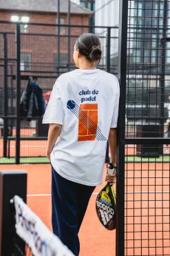 Club De Padel 'Court' Tee - White