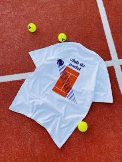 Club De Padel 'Court' Tee - White
