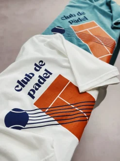 Club De Padel 'Court' Tee - White