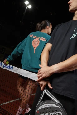 Club De Padel 'El Martillo 1.0' Vintage Washed Sweater - Dark Green