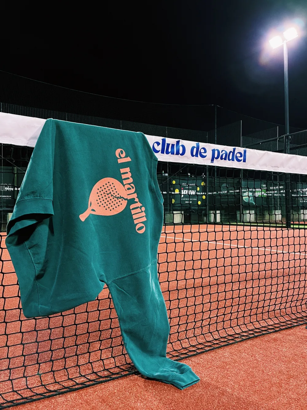 Club De Padel 'El Martillo 1.0' Vintage Washed Sweater - Dark Green
