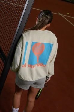 Club De Padel 'El Martillo 2.0' Vintage Washed Sweater - Cream