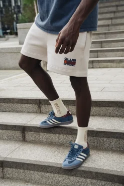 Club De Padel 'Heritage' Jogger Shorts - Bone