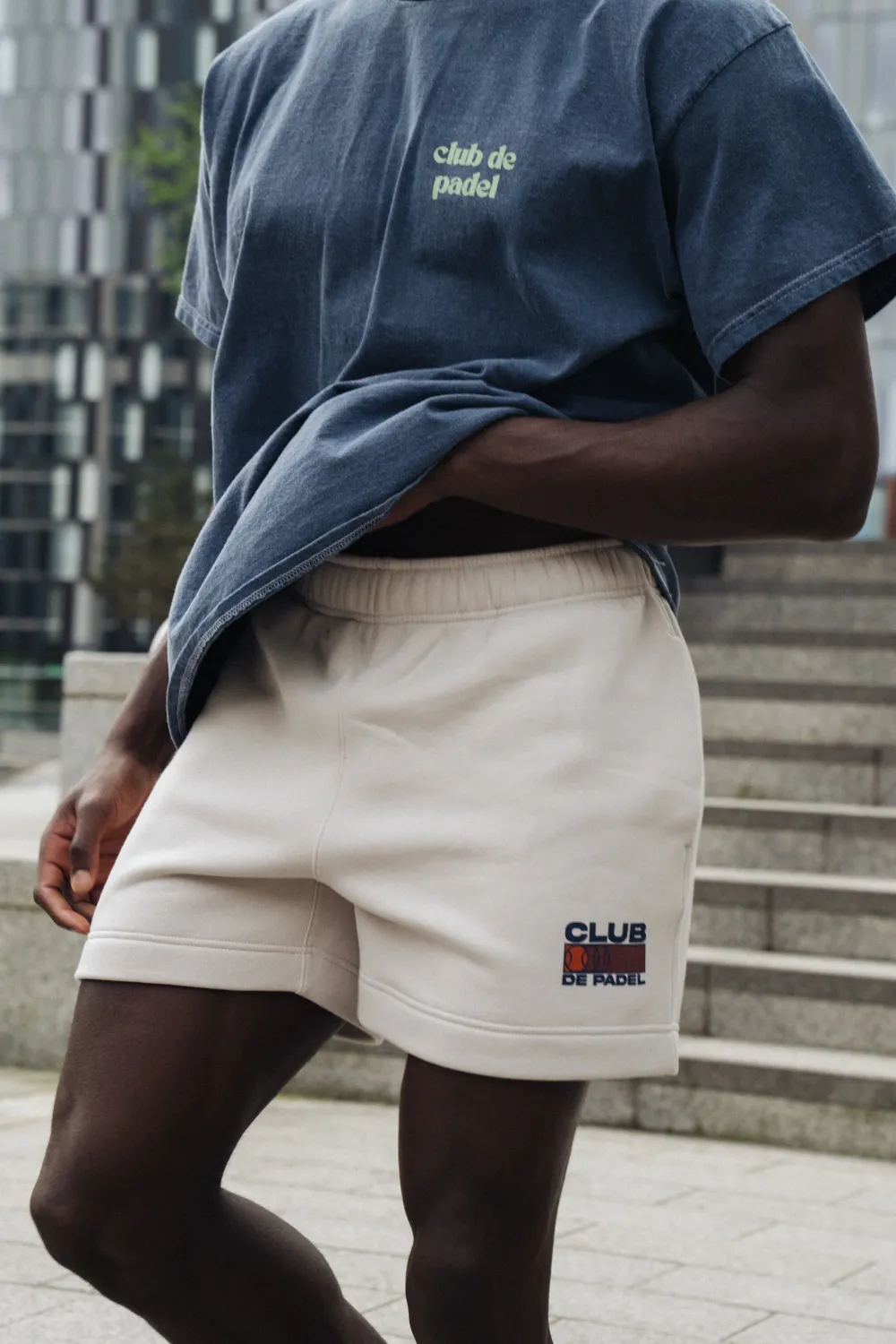 Club De Padel 'Heritage' Jogger Shorts - Bone