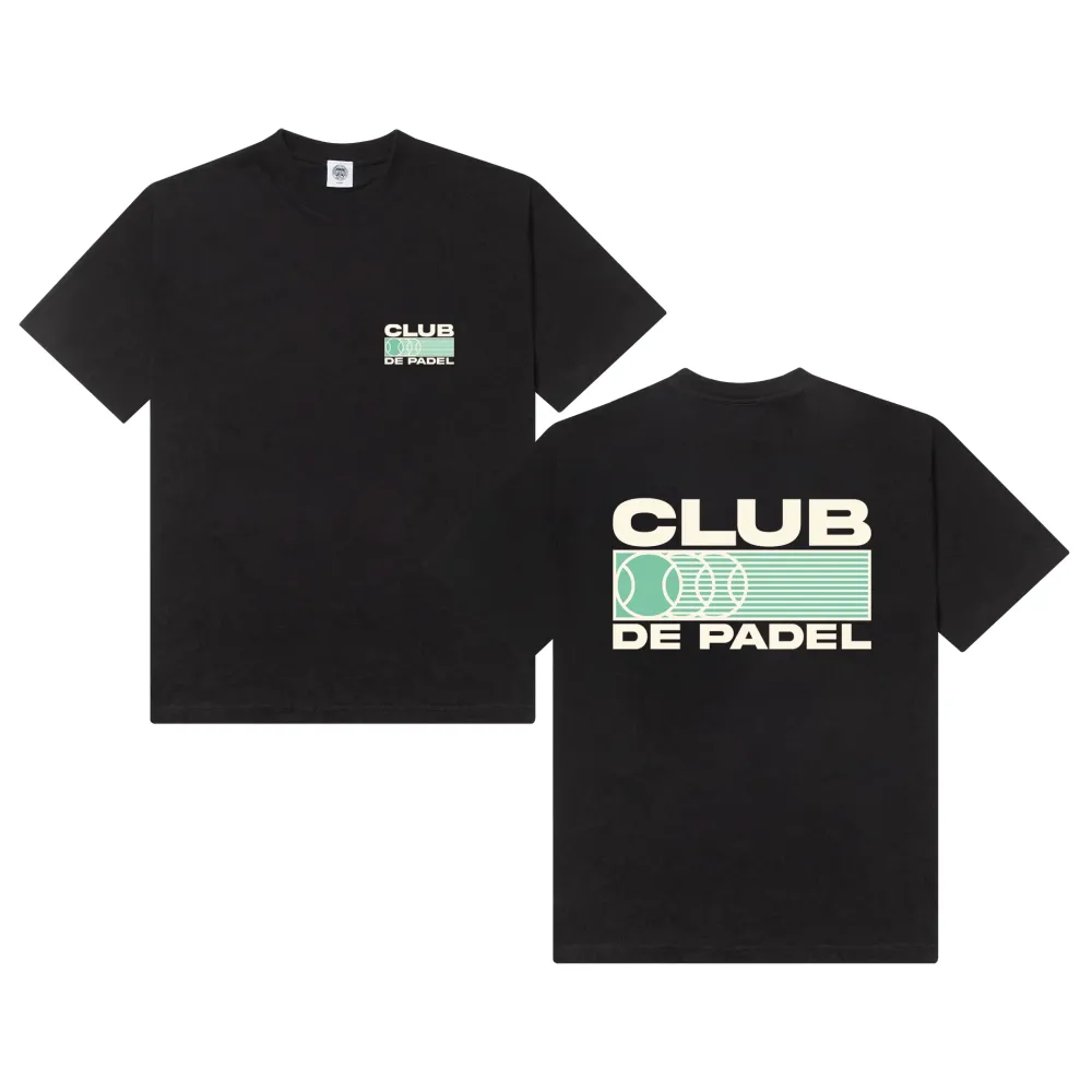 Club De Padel 'Heritage' Tee - Black
