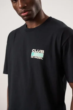 Club De Padel 'Heritage' Tee - Black