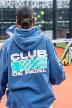 Club De Padel 'Heritage' Vintage Washed Hoodie - Navy