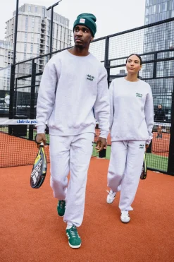 Club De Padel Logo Joggers - Ash Grey