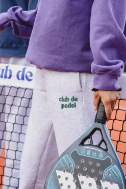 Club De Padel Logo Joggers - Ash Grey