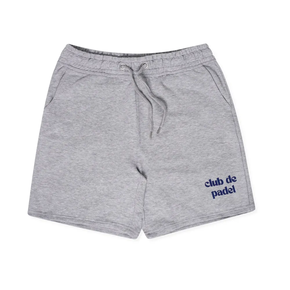 Club De Padel Logo Jogger Shorts - Grey