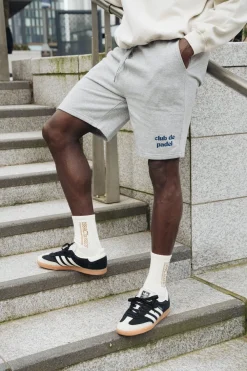 Club De Padel Logo Jogger Shorts - Grey