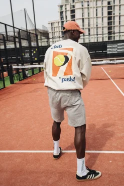 Club De Padel Logo Jogger Shorts - Grey