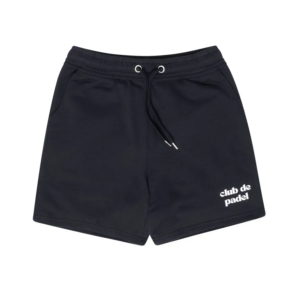 Club De Padel Logo Jogger Shorts - Black