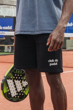 Club De Padel Logo Jogger Shorts - Black
