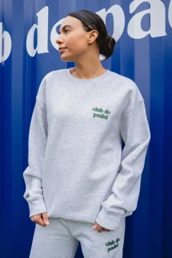 Club De Padel Logo Sweater - Ash Grey