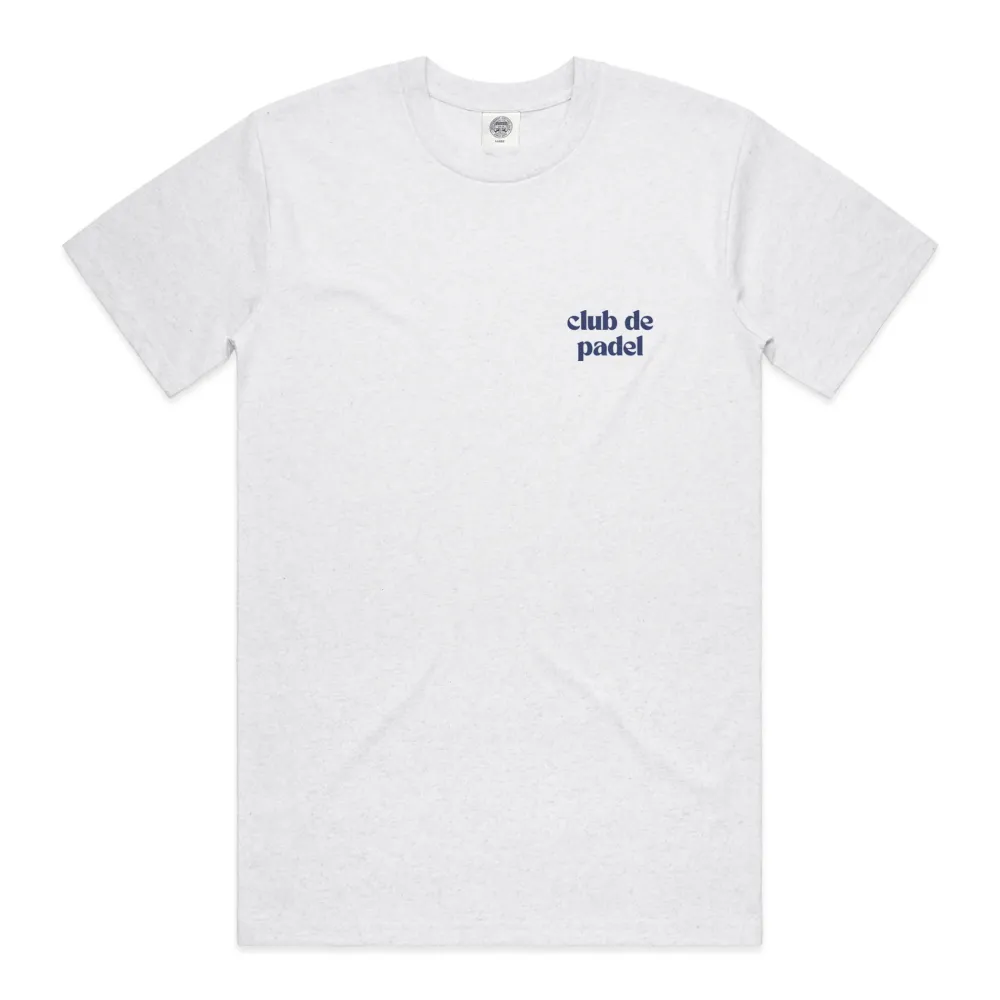 Club De Padel Logo Tee - Ash
