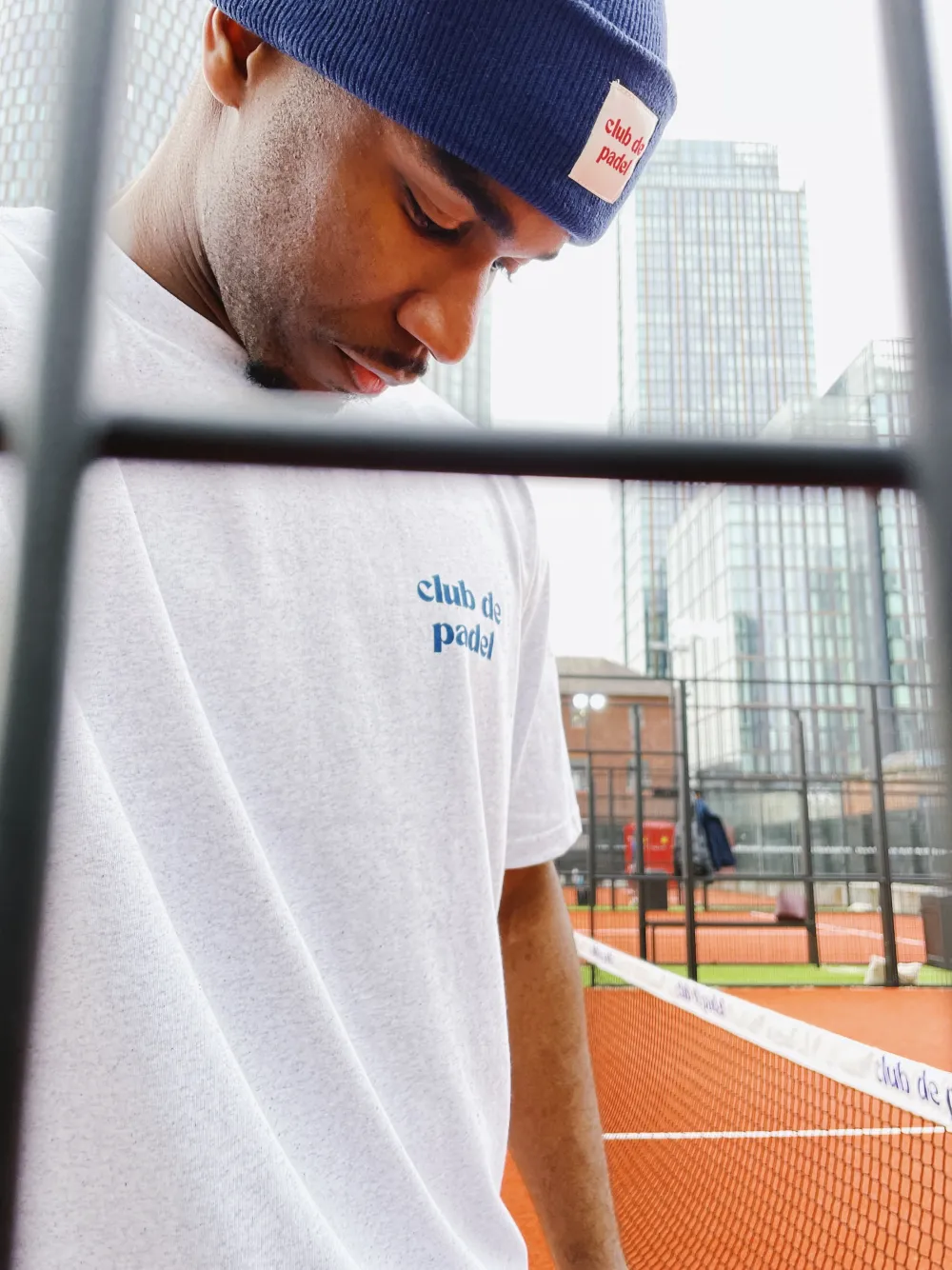 Club De Padel Logo Tee - Ash