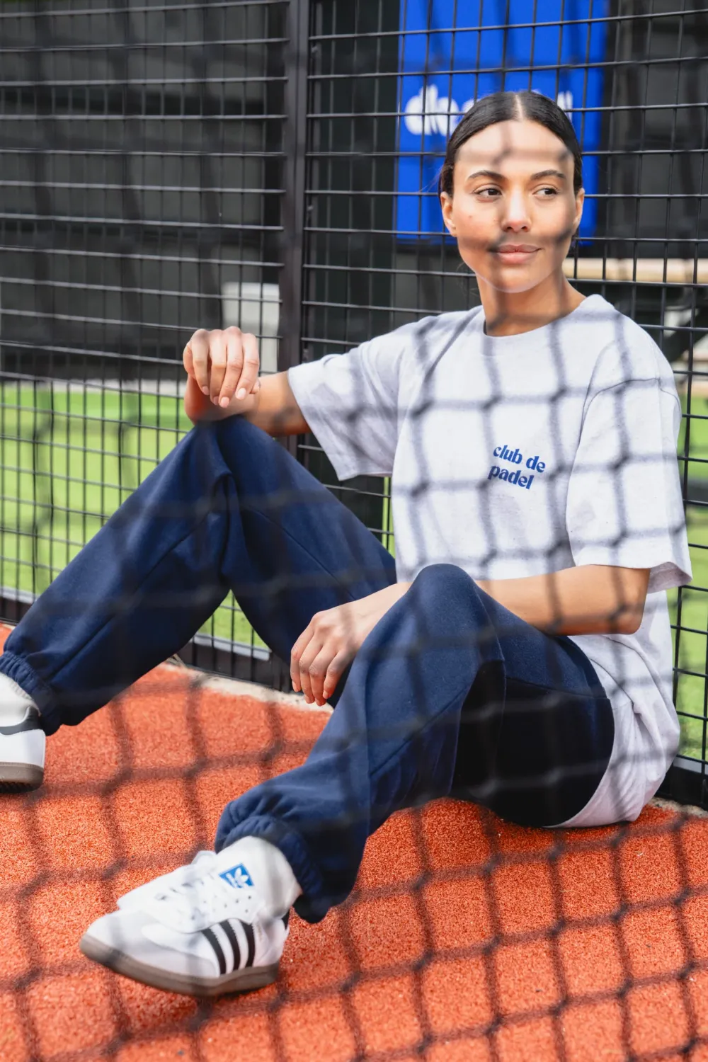 Club De Padel Logo Tee - Ash