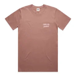 Club De Padel Logo Tee - Dusty Pink