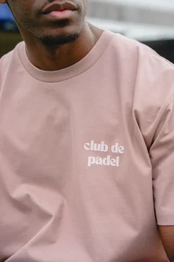 Club De Padel Logo Tee - Dusty Pink