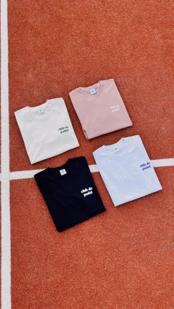 Club De Padel Logo Tee - Dusty Pink