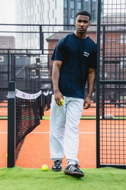 Club De Padel Logo Tee - Navy