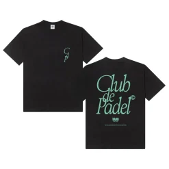 Club De Padel 'Retro' Tee - Black