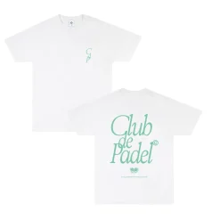 Club De Padel 'Retro' Tee - White