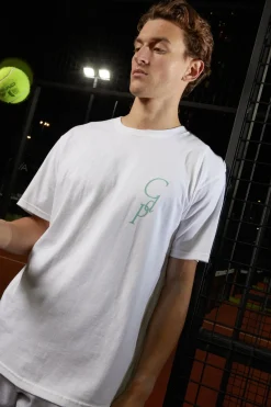 Club De Padel 'Retro' Tee - White
