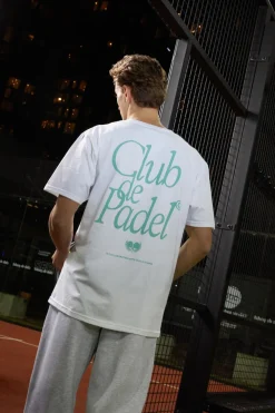 Club De Padel 'Retro' Tee - White