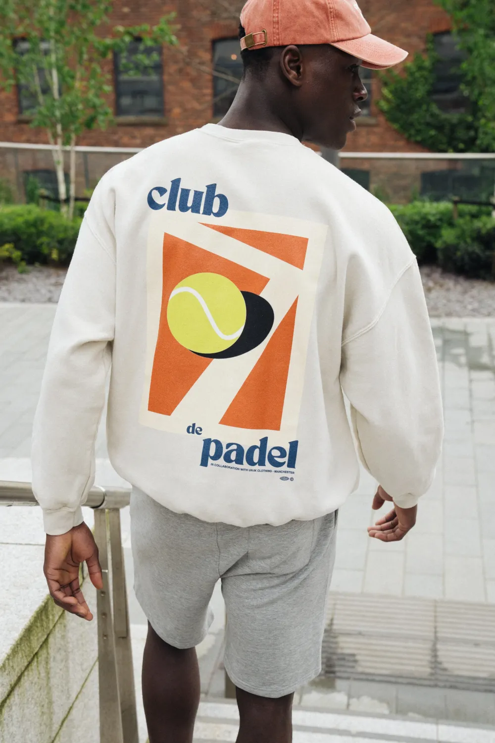 Club De Padel 'Summer Court' Vintage Washed Sweater - Cream