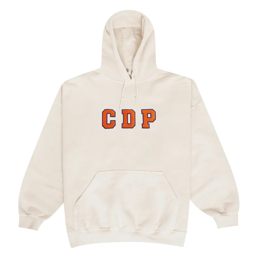 Club De Padel 'Varsity' Vintage Washed Hoodie - Cream