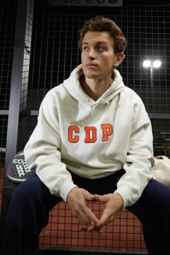Club De Padel 'Varsity' Vintage Washed Hoodie - Cream