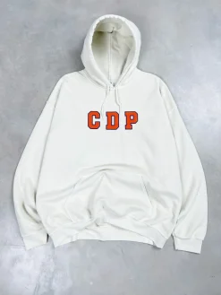 Club De Padel 'Varsity' Vintage Washed Hoodie - Cream