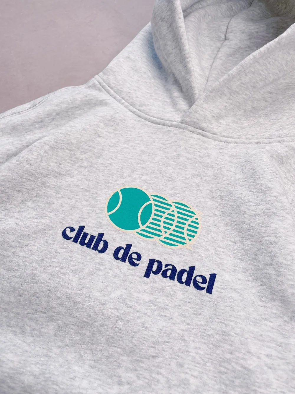 Club De Padel 'Vibora' Hoodie - Ash Grey
