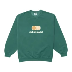 Club De Padel 'Vibora' Vintage Washed Sweater - Forest