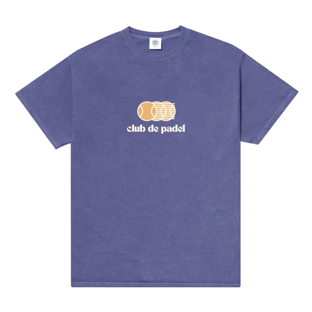 Club De Padel 'Vibora' Vintage Washed Tee - Violet