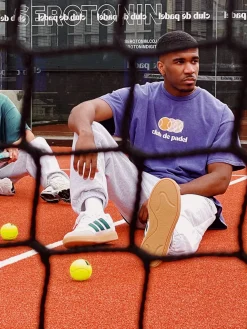 Club De Padel 'Vibora' Vintage Washed Tee - Violet